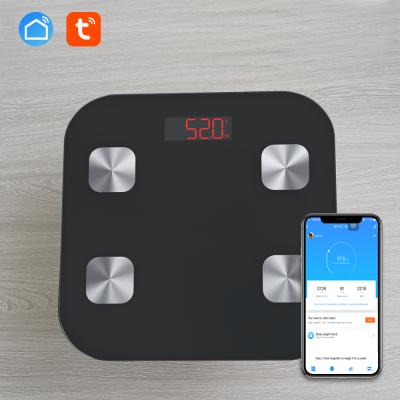 China New TUYA App Body Fat Body Fat Scale Smart Weight Balance Personal Smart Body Fat Scale for sale