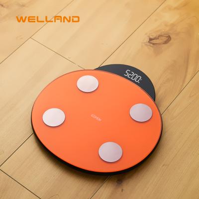 China Welland Electronic High Quality Special PORTABLE Design Digital Bathroom Weighing Platform Scale with Printing for sale