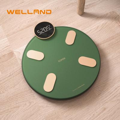 China Welland Special High Accurate Design Large Screen 180kg BMI Body Fat Body Fat Smart Electronic Household Measuring Scale for sale