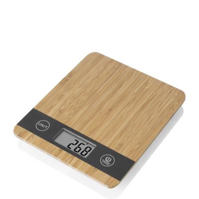 China WITH LID Bamboo Kitchen Scale 10KG Cook Scale High Accuracy Kitchen Scale for sale