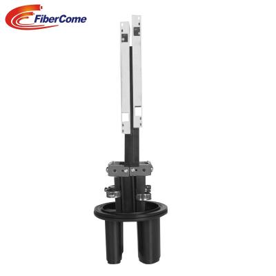 China dome enclosure 1inlet 2outlet heatshrinkable seal FOSC ftth box joint enclosure ip68 mini type wall mount pole for sale