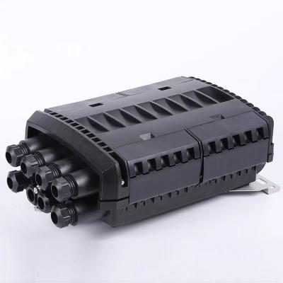 Κίνα IP68 Fiber Nap Box 288 CORE 8 PORTS PP+GF Fiber Box Black Joint Closure προς πώληση