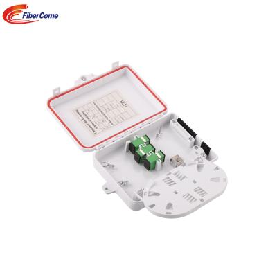 Cina Good quality outdoor 2-6 core Fiber Optic Box Fiber Optic Distribution Box fiber terminal box with SC/LC adapter FTTH in vendita