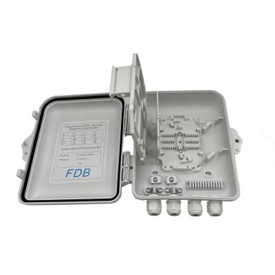 China FTTX nap box 8/12 Core Fiber Distribution Box FTTH Fiber Optic Splice Terminal Box FDB PP PLC Splitter Nap Caja for sale