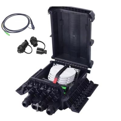 China odb 4/16 fiber optic distribution box ip68 fiber closure 96 core pole or wall mounted HW Waterproof connectors à venda