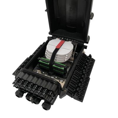 China 16 Core 4 Inlet 16 Outlet Fiber Optic Joint Box Splice Closure Joint Box FTTH IP68 for sale