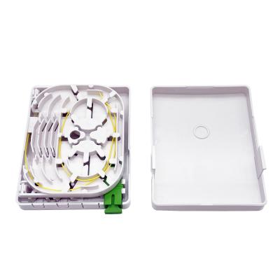 Cina Fiber Optic Equipment Faceplate FTTH Rosetas de Fibra 2 Core Mini Terminal Box Rosette Caja Terminal Fibra Optica mini fiber box in vendita