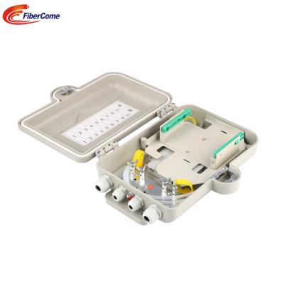 China Factory supply Fiber Optic Distribution Box SMC 8 core Fiber Box good quality match 1*8 PLC splitter FTTH equipment FTTx zu verkaufen