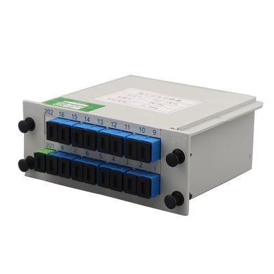 China Mini PLC Splitter Box Cassette Type Fiber Optic Low Loss Good Data Abs Box for sale