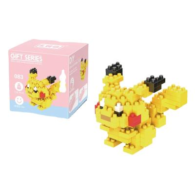 China New Styles Magnetic Small Building Block Small Cartoon Picachu Model Education Game Graphics Animal Toys for sale