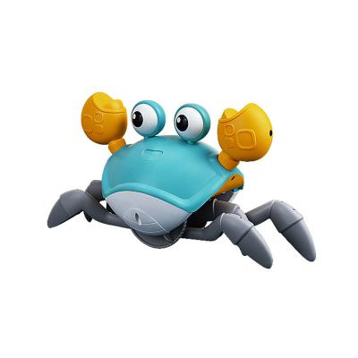 China Sand Playing Tool Kid Mini Cute Electric Induction Crab Can Climb Can Walk Avoid Obstacle Boy Girl Toys Educational Gift for sale