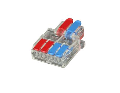 China Automotive 773-173 3 Pin Push Wire Connector For Junction Box Conductor Terminal Block With Operation Lever To Wire 0.08-4mm2 for sale