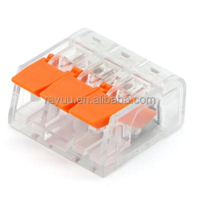 China Quickly Push Automotive Connector 2 3 4 5 6 New Design 8 Post Lever Connector Terminal Block CE,ROHS Certificate for sale