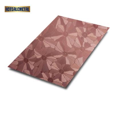 China Widely use for decoration online technical support embossed stainless steel sheet solution according to your surface of finished requirement SS for sale