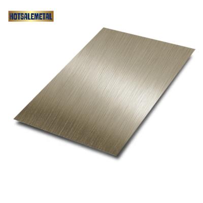 China Widely Usage For Decoration Stainless Steel Sheet Cold Rolled Spot 316 BRASS / CHAMPAGNE Hot Rolled Stainless Steel Sheet Price List for sale