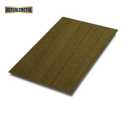 China Ceiling Hairline/Coating Bronze CAFE Stainless Steel Bronzed Sheet For Decoration Sanding Machine For Stainless Steel Sheets for sale