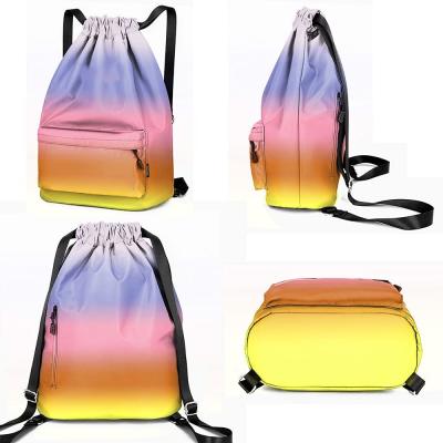 China Custom Wholesale Fashion Waterproof New Arrival Bonita OEM/ODM Environmental Backpack Suction String Bag Colorful Shoulder Bag for sale