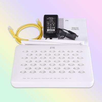 China FTTH Manufacturer New Zxhn Zxa 10 F609 V3 Bekas Wifi Router Modem 4Ge 2Tel 5Dbi Gpon Ontario Onu For Zte for sale