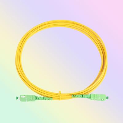 China High Quality SM 3M Single-Mode Cable Jumper Fiber Optic Patch Cord From Ftth Shenzhen Price SC APC For Telecom for sale