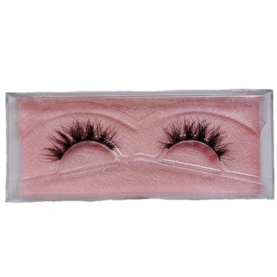 China Crisscross 12mm 13mm 14mm 3/4 Fluffy 15mm Mink Eyelashes Half Strip Short Natural False Mink Eyelashes for sale