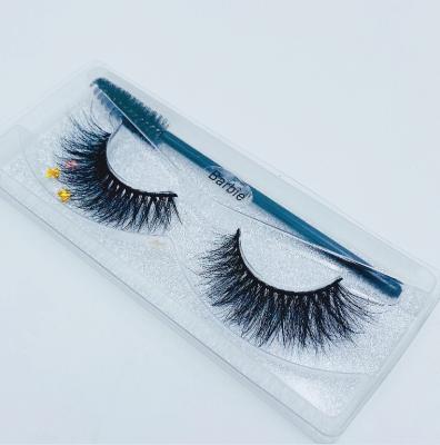 China Thick 15mm - Wholesale 100% Real Thick 20mm Mink Lashes Handmade 3d False Eyelashes With Brushes for sale