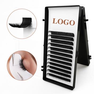 China 0.07 Natural Eyelash Extensions Private Label Soft Silk Lashes Professional Eyelash Extensions for sale