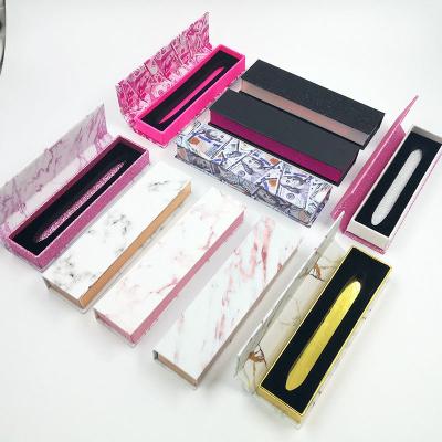 China New 2021 Waterproof Lashglue Pen Eyeliner Holder Case Eyeliner Magnet Box Waterproof Magic Liquid Marble Packaging for sale