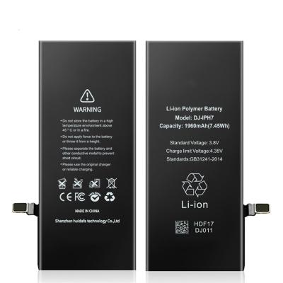 China Cell phone cell phone battery 1960mah replace with new battery for iphone7 for sale