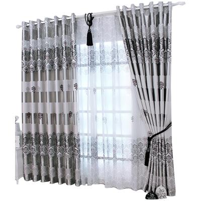 China New Blackout Curtains for Windows Drapes Noble Elegant Modern European Printing Shade Curtain for Living Room Bedroom for sale