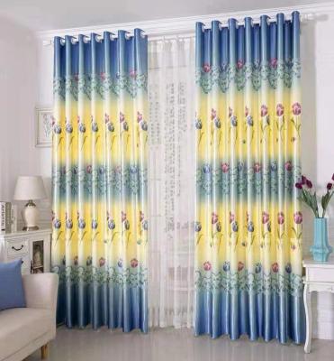 China Home Blackout Decoration Living Room Curtains Windows Print Flower Designer Curtain For Kitchen Bedroom for sale