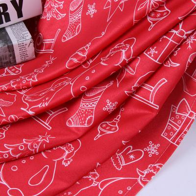 China 100% Custom Made Hot Selling Snowflake Polyester Small Bell Christmas Table Cloth Cover for sale