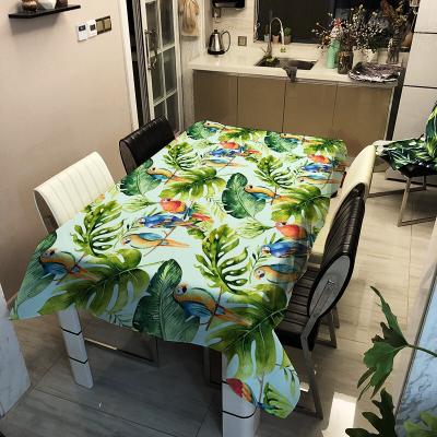 China Oilproof 3d Tablecloth Digital Printing Polyester Factory Waterproof Table Cloth For Wedding Party Table Cover for sale