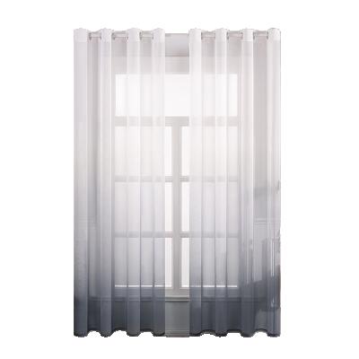 China Factory Made Ready Made Semi Sheer Blackout Shade Curtains Tulle Curtain for sale