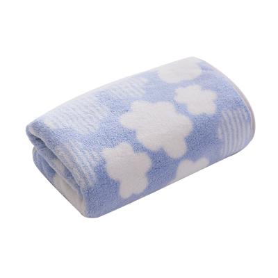 China QUICK DRY Super Soft Coral Fresh Cloud Household Towel Velor Absorbent Super Absorbent Fast Drying Edge for sale