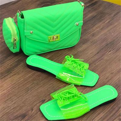 China Fashion trend 2022 summer popular women slip sandal with lace decoration ladies slipper printed flat slides for girl for sale