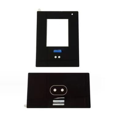 China Home Appliance Upward Optics Factory Customized Front Control Panel For Face Recognition Tempered Glass Panel Glass Touch Switch Panel for sale