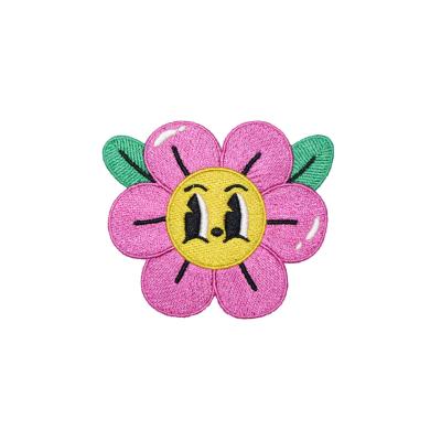 China Plain Embroidery Delicate And Cute Cartoon Flower Embroidery Small For Fashion Clothes for sale