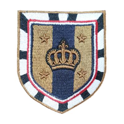 China New Design 3D Custom Embroidered Designer Patches High Demand Handmade Royal Delicate 3D Badge Beautiful for sale