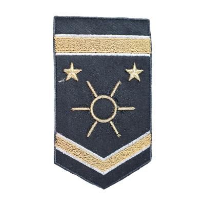 China Brand New 3D Sun Tech 3D Stars Badge Custom Cool Iron On Patches For Clothes Applique Accessories for sale