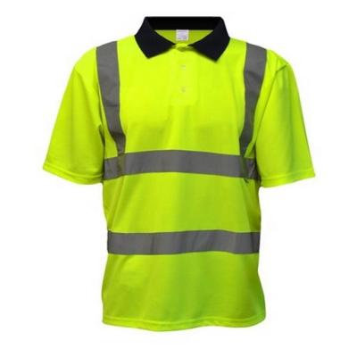 China High Vis Safety Reflective PPE Workwear Hi Vis Safety Reflective Workwear Two Color Wholesale Cheap Short Sleeve Polo T-Shirt For Man for sale