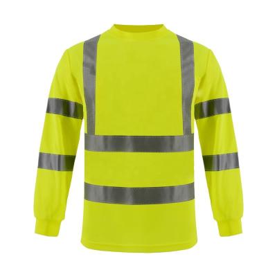 China High Visibility Safety Workwear High Visibility Clothing High Visibility Long Sleeves Hi Force Reflective Custom Reflective Polo Shirt for sale