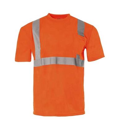 China Promotional high visibility safety safety t shirts tops wholesale men's reflecitve t shirts for sale