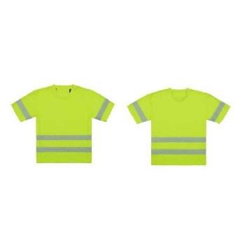 China Outdoor Safety Newest Working Neon Yellow And Orange Reflective T-Shirt for sale