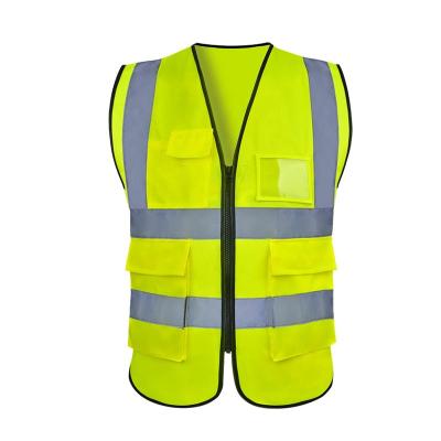 China CE/EN 20471 High Visibility Mens High Visibility Reflective Road Safety Vest for sale