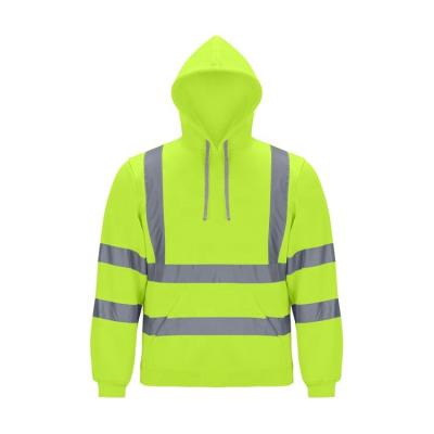 China Winter High Reflective Safety Fleece Hoody Jacket / Reflective Jacket Men for sale