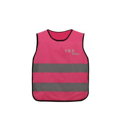 China Road Safety Pink High Visibility Safety Vest For Kids for sale