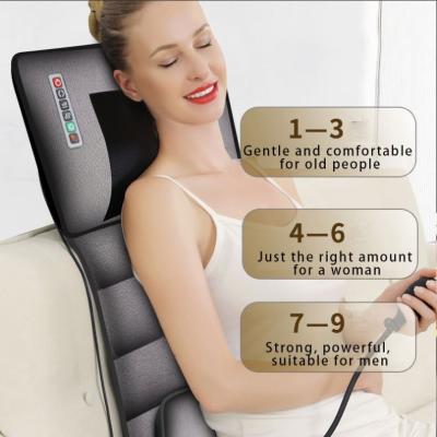 China Safe Reliable Electric Body Massager Car Seat Massage Cushion with 5pcs Heating Therapy Function Cars 8 Kinds Massage Modes for sale