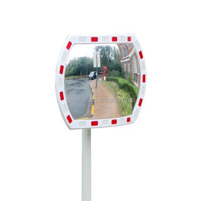 China exterior with cap around convex mirror with reflective strip, exterior convex mirror, car convex mirror for sale