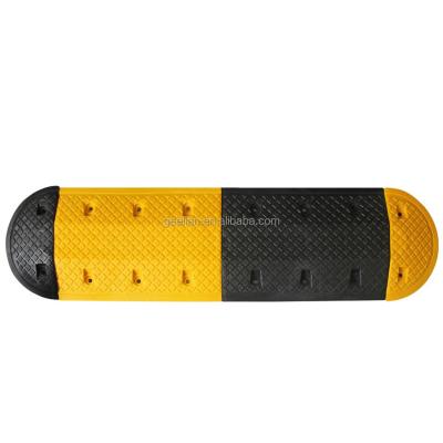 China Anti-fade/Anti-pressure/Anti-aging/Wear-resistance GL-SPP inspissated heavy duty 70mm thickness rubber plastic speed bump for sale