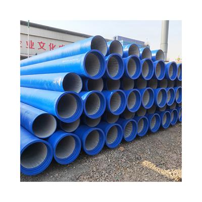 China Water supply factory iso2531 k9 zinc coated malleable iron pipes round ductile pipe 6 meter long pipe for water supply for sale